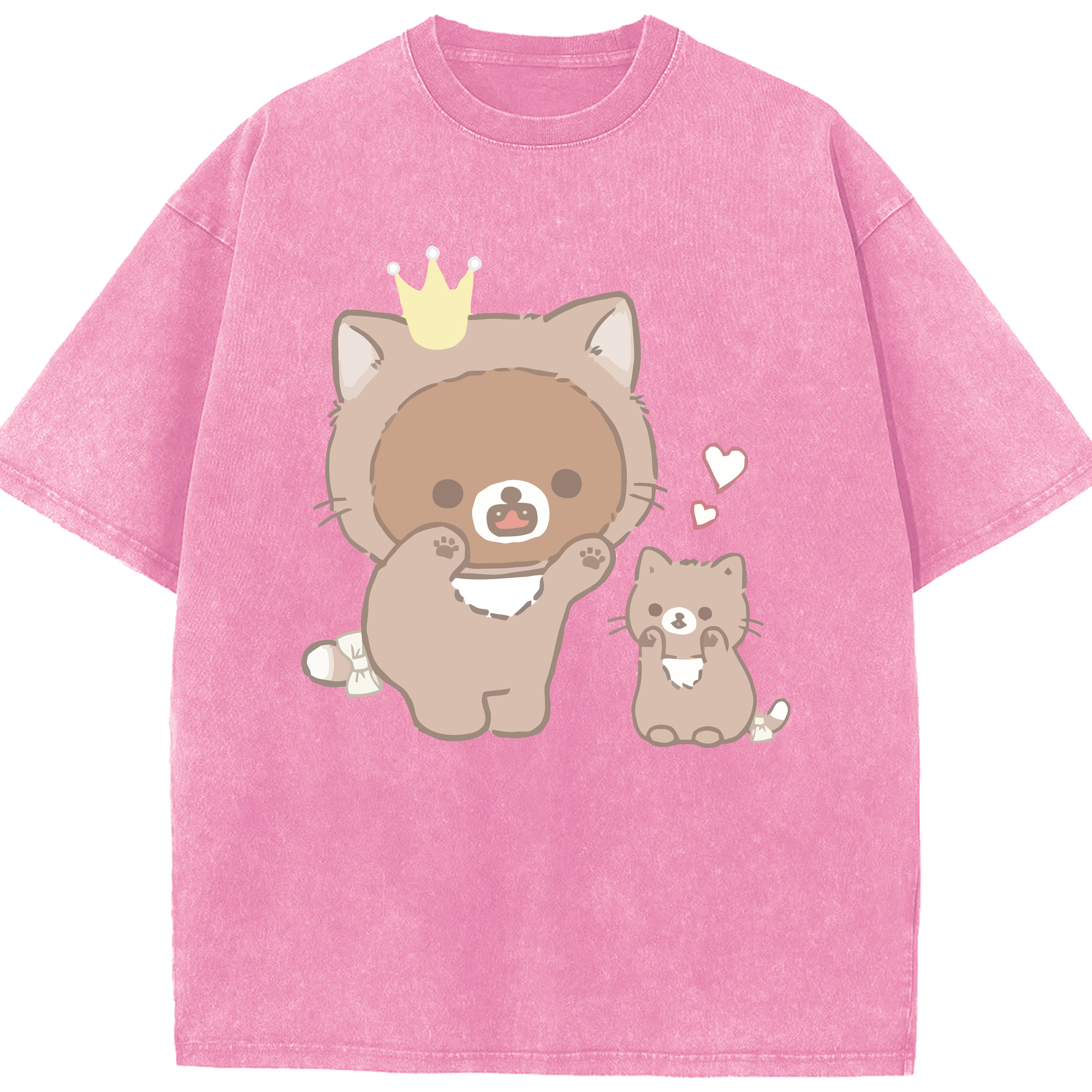 （画像用） リラックマ リラックマ キイロイトリ Rilakkuma Korilakkuma Kiiroitori 綿100% ヴィンテージ風 半袖Tシャツ（フロントプリント）